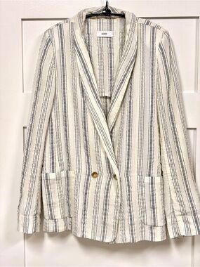 CLOSED - Striped Cotton Blazer - M